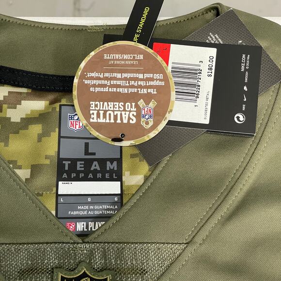 DK Metcalf Seattle Seahawks Nike Vapor Limited Salute to Service Jersey - Picture 7 of 8